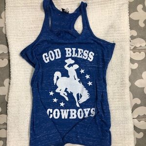 Ali Dee Brand God Bless Cowboys tank